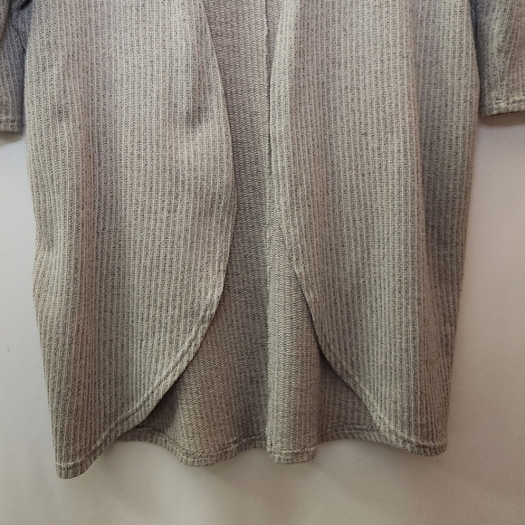 Ginger G Open Front Cardigan in Greige womens size large - Picture 4 of 13
